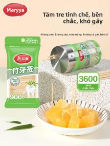 Maryya | Disposable Bamboo Toothpicks for Fruit 3600 Pieces