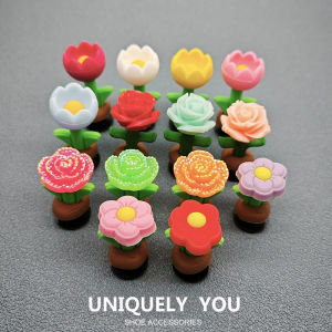 ใหม่ Crocs รองเท้าดอกไม้อุปกรณ์ตกแต่ง 3d Hole Hole รองเท้าดอกไม้อุปกรณ์เสริม Star ตกแต่งรองเท้าหัวเข็มขัดตกแต่งดอกไม้