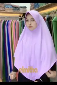ELMITHA - Jilbab VELIA JERSEY (L): Jersey Super Bergo Jilbab Instan Khimar