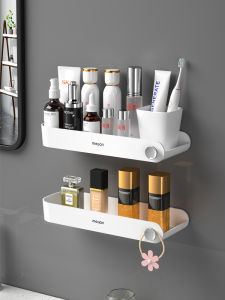 Giá Để Đồ Phòng Tắm Sang Trọng Treo Tường Hình Tam Giác Không Cần Đục Lỗ Giá Để Đồ Dùng Vệ Sinh Cá Nhân Bằng Nhựa Đơn Giản
