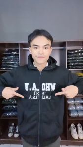 Hoodie Sweater Zipper Sleting WHO 1920 USA Full Tag & Label Premium Quality BEST SELLER