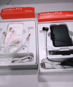 Yoobao 10000mAh P10W Mini Portable Fast Charge Power Bank With Micro Input + Mental Bass In-ear Earphone + Clipper