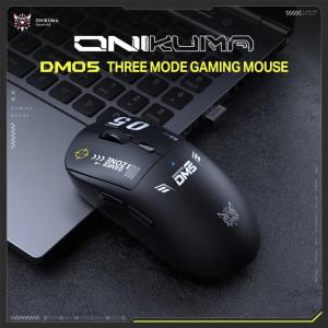 Onikuma | ONIKUMA DM05 Wireless Gaming Mouse Tri Mode 12000 DPI 1000Hz Rechargeable Wireless Ergonomic Programmable for PC Laptop Gamer