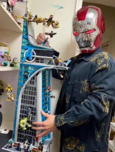 Marvel Avengers Tower Building Blocks High Difficulty Adult Model Boys Educational Assembly Construction Toy from China