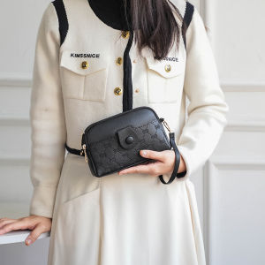 Túi Đeo Chéo Nữ Phong Cách Mới 2024 Túi Nhỏ Cao Cấp Cổ Điển Túi Thường Ngày Dây Đeo Vai Rộng Túi Da PU Thời Trang Thường Ngày