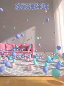 ลูกบอลหลากสี คละสี 5cm ลูกบอลเด็ก ลูกบอลพลาสติก