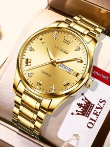OLEVS | Waterproof Elderly Men Quartz Watch