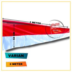 Bendera Gapura Gang Lespang Dirgahayu Merah Putih Panjang 2 Meter