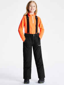 European Original Order Childrens Ski Pants Thick Quilted Thermal and Windproof Waterproof Clothing Northeast Snow Village Foreign Trade Original Order