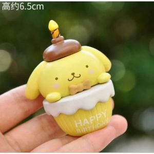 HIASAN HAPPY BRITHDAY LITTLE TWIN STAR SANRIO / TOPPER KUE IMPORT / PAJANGAN DEKORASI CINNAMOROLL KUROMI POMPOMPURIN
