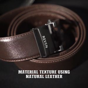 Ikat Pinggang Simple Kasual Formal Kerja Kulit Sapi Model Rel Kepala Jepit Cepat Mudah Pasang Keren