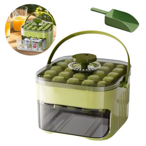 แม่พิมพ์ถาดน้ําแข็งโฮมเมดถาดน้ําแข็งตู้แช่แข็งแบบไม่ติดพร้อมที่จับสําหรับกาแฟค็อกเทลวิสกี้แช่เย็น