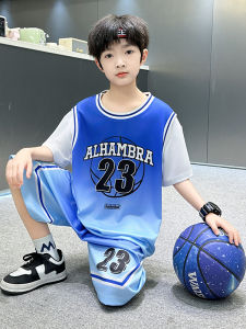 Bộ Đồng Phục Bóng Rổ Trẻ Em Mùa Hè Nhanh Khô Thường Ngày Quần Áo Thể Thao Thoáng Khí Cho Bé Trai