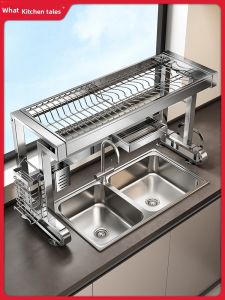 MEICHUWUYU | 304 Stainless Steel Sink Organizer Rack