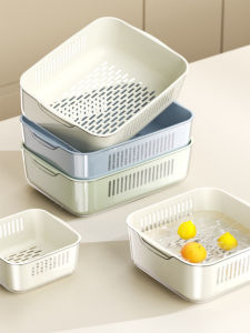 Large Size Kitchen Drain Basket Vegetable Washing Basin Fruit Cleaning Tray Storage Rack Home Use Cooking Utensils