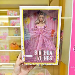 Barbie Birthday Wishes Collectible Doll Toy in Gift Box for Childrens Imaginative Play Ideal Gift HCB89 Fashion Doll for Girls