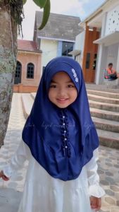 Hijab Anak Ezza Kekinian Usia 4-7 Tahun Matt Jersey