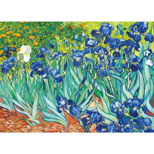 Jigsaw Puzzle 1000 Pieces for Adult Game Van Gogh Irises Artwork Environmentally Friendly Paper Christmas Gift Toy