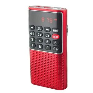 VIKEFON Portable Mini FM Radio Wireless Speaker MP3 Music Player with Recording Support Handsfree TF Card USB Headphone Play
