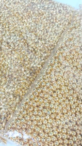 ลูกปัดทอง งานเกรดสวย 0.5 kg/ถุง งานดี งานสวย กลมทอง หยดน้ำทอง ข้าวสารทอง