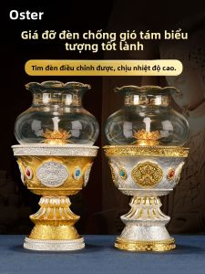 OSITE | Đèn Dầu Hoa Sen Chống Gió Dùng Trong Nhà Trang Trí Nội Thất Đốt Lâu