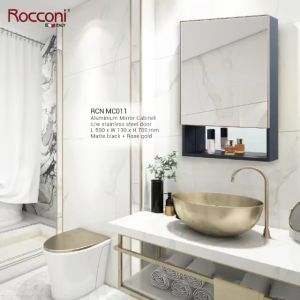RCN MC011 Aluminium Mirror Box Cabinet Basin Bathroom