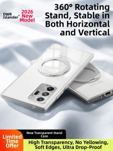 DAOWAIREN | Rotatable Stand Full Protection Transparent Phone Case
