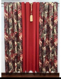 3in1 ring curtain mordi vines critona cotton (semi blockout curtain)