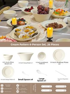 Yomerto | Stylish & High-Appearance Dinnerware Set