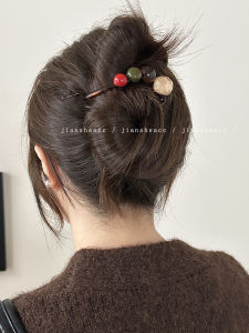 Korean Style Jelly Ball Twist Clip Female 2024 New Arrival Back Head Hair Clip New Arrival Grip Hair Clip Headdress