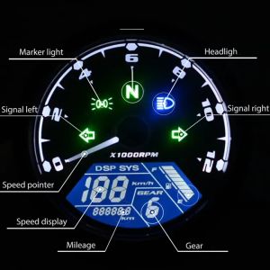 Spidometer Digital universal Scoopy Vespa px CB gl MEGAPRO RX KING