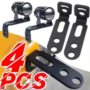 4Pcs Universal Headlight Extension Bracket Motorcycle Fog Light Mount Holder E-bike LED Work Lamp Support Clamp Hardware Accessories