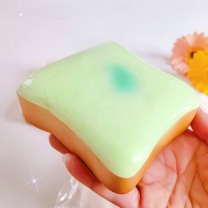 Simulation Butter Toast Bread Squishy Toys for Stress Relief Soft Slow-Rise Anti-Anxiety Sensory Fidget Toys for Adults ADHD