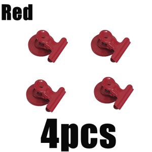 4pcs Magnetic Clip Magnets For Fridge Multifunctional Color Apply To Refrigerator Whiteboard Office Use Note List Photo Displays