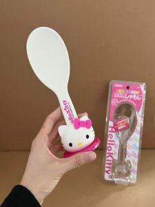 Silicone Rice Spoon Stand up Non-Stick Cute Rice Serving Spoon Household Kitchen Cooking Utensil Food Grade Plastic Handle