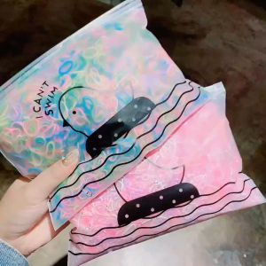 ON HAND 1000 Pcs Disposable Rubber Band Sanriyo Colorful Small Elastic Hair Band Ponytail Hair Tie Sanrio