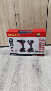 OSUKA ชุดสว่าน + ไขควงกระแทกไร้สาย ไร้แปรงถ่าน 20V รุ่น OCK152-D2 พร้อมแบตเตอรี่ 2Ah 2 ก้อน  และอุปกรณ์ครบเซ็ท