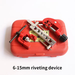 [Ready Stock] 3pcs/set 6-15mm Alat AC Flaring Swaging dengan Kotak Tube Pemotong Pemekar Cutter Pipa Flering Perkakas Alat Pengembang Pipa