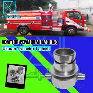 Adaptor Pemadam Machino Drat Dalam Male Cowo Ukuran 1½ Inch x 1½ Inch