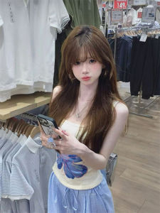 Áo Ba Lỗ Ôm Vừa Vặn Phong Cách Mỹ Cổ Điển Dành Cho Nữ Mùa Hè Mới Ngọt Ngào Cay Nồng Mặc Trong Ngoài Thời Trang