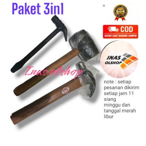 Palu karet  Palu kambing 050 & Palu Catut full besi ( 3in1)