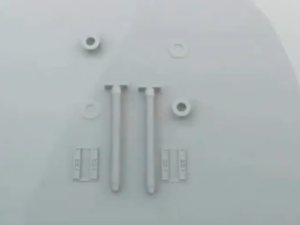 2Pcs 30mm/39mm Toilet Seat Hinge Bolts Universal Plastic Toilet Lid Fixing Screw Toilet Cover Screw Fittings