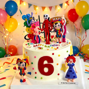 Bandai | 8PCS-THE AMAZING DIGITAL CIRCUS Model Toy Hobbies Cartoon Art AccessoriesReward Anime Gifts For Children Cartoon Decoration