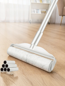 MANJIELI | Long Handle Dust And Hair Remover Brush