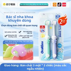Bàn Chải Đánh Răng Trẻ Em 3 Mặt Lông Mềm Cho Trẻ Từ 3-6 Tuổi Trong Giai Đoạn Thay Răng Thương Hiệu Cửa Hàng Chính Thức 2969