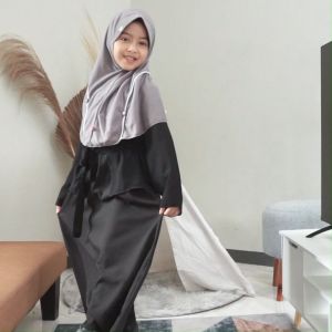 Rabbani - Gamis Dress Muslim Anak Perempuan Lengan Panjang Bani Batuta Drescute Moera Exclusive