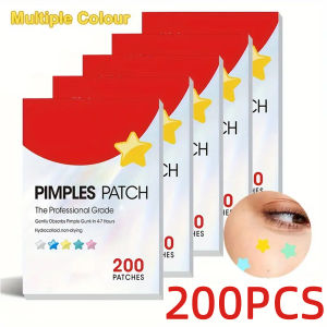 Acne Patch- Star shaped Acne Patch That Can Shrink Pimples Whiteheads With Just One Use Facial And Skin Night Spot (200pcs/ 1B0X