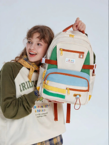 Miffy | Large Capacity Color Blocking Outdoor Casual Backpack