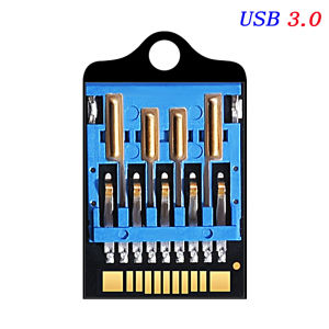 Jaster | JASTER USB3.0 Black Colloid Chip 128GB Free Card Slot Semi Finished Products USB 3.0 Flash Drive 64GB 32G 16G High Speed Reading