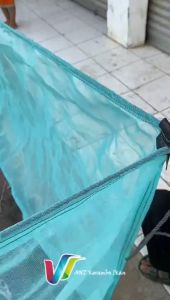 Keramba Ikan Waring Jaring Kombinasi Kasahijau & RK 3 Bar Siap Pakai Ukuran 6x6x1